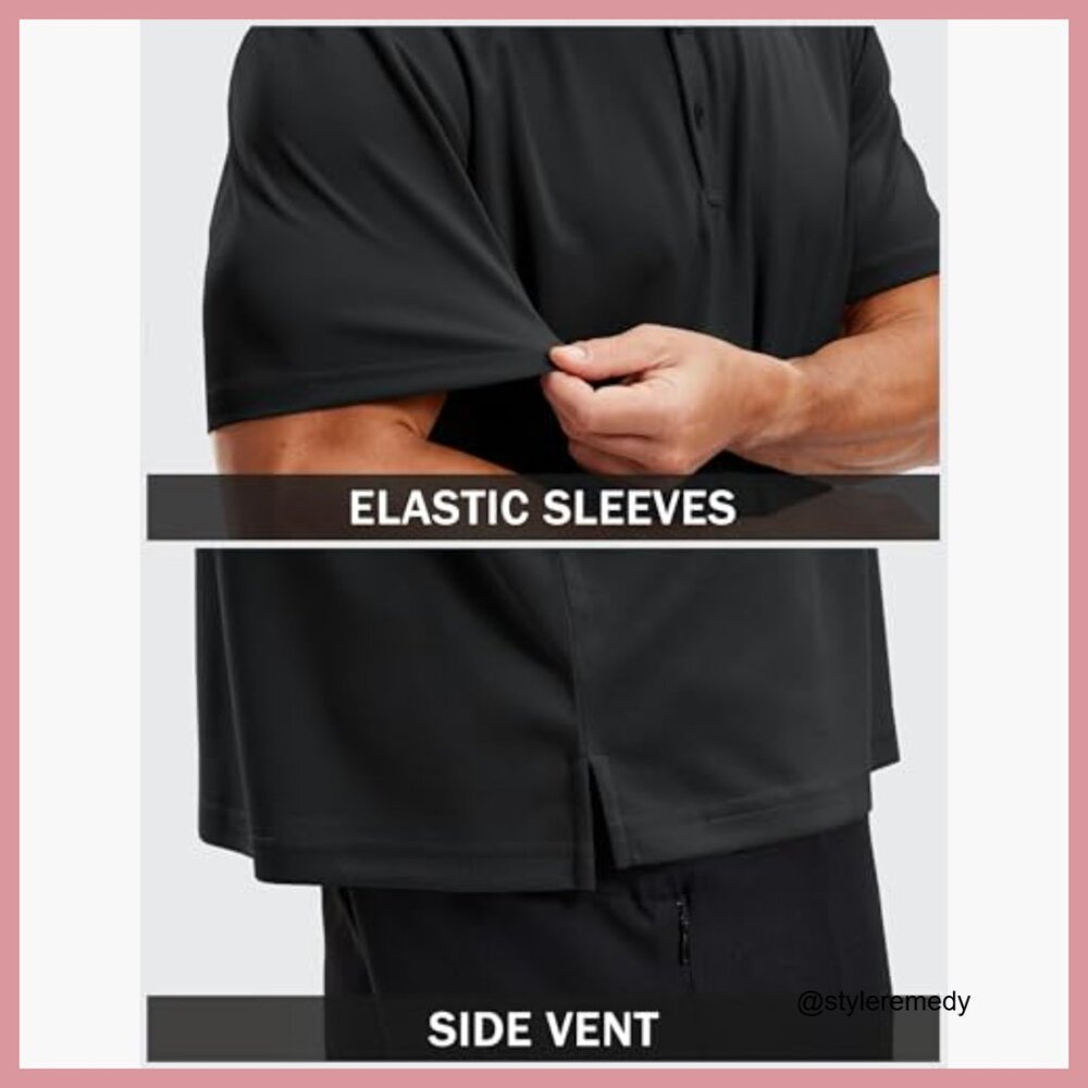 Performance Polo Shirt Quick Dry Polyester Golf T… - image 5